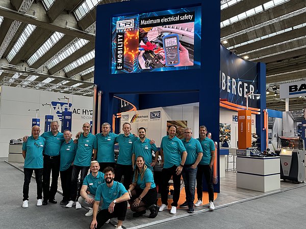 Autotestgeräte Leitenberger Vertriebsteam auf der Automechanika 2024