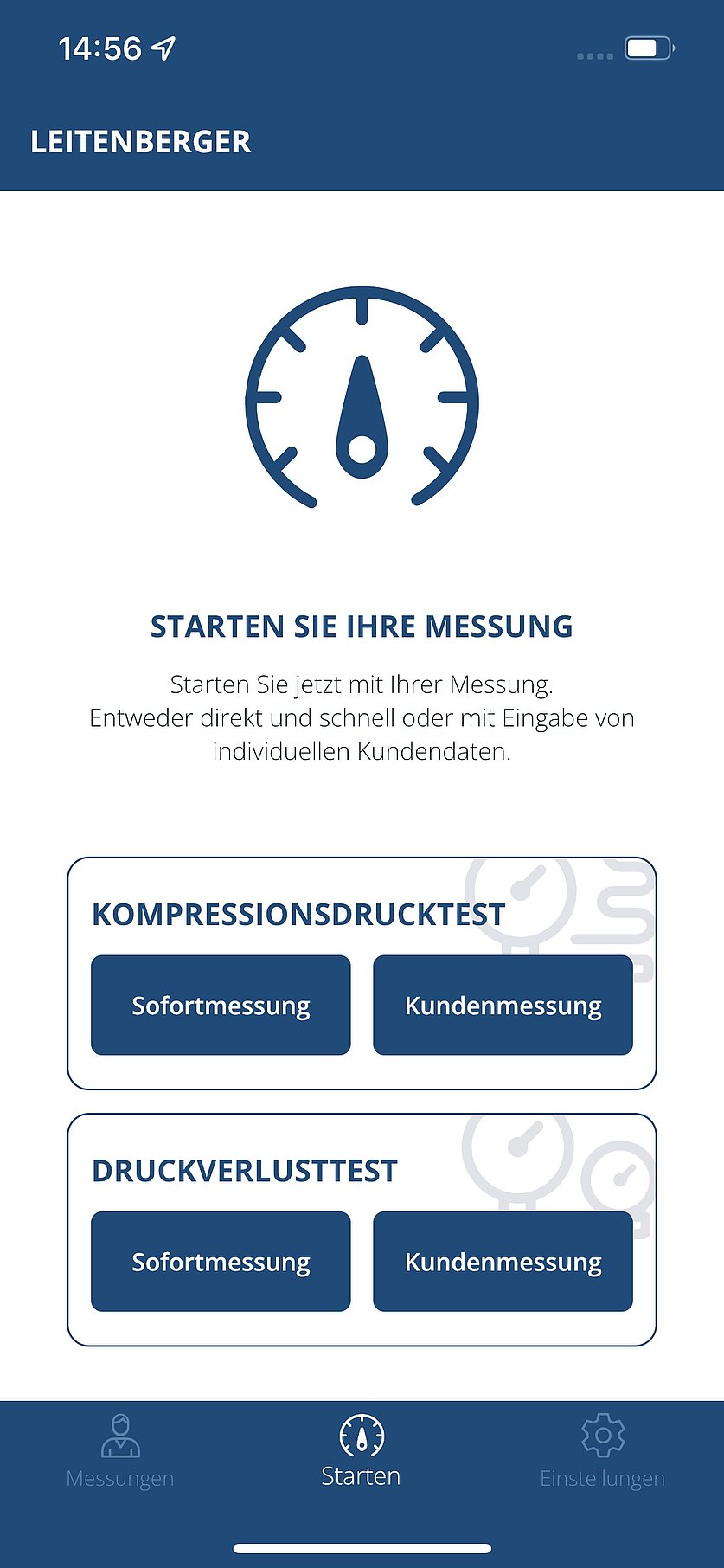 Compression and engine pressure loss tester for petrol and diesel engines Bluetooth®.
